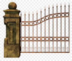 Gate Cemetery Fence Clip art - iron gate png download - 2268*1875 ...