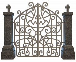 Halloween Graveyard Gate PNG Clipart Image | Gallery Yopriceville ...