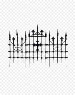 Fence Gate Cemetery House Clip art - cemetery png download - 950 ...