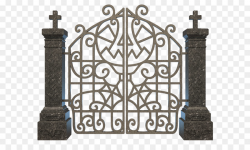 Cemetery Clip art - Halloween Graveyard Gate PNG Clipart Image png ...
