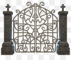 Gate PNG and PSD Free Download - Cemetery Clip art - Halloween ...