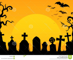 Halloween Graveyard Clip Art - High Quality Clip Art Vector •