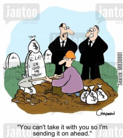 Sending it on Ahead....cartoon cemetery thief images | Funeral ...