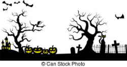 28+ Collection of Halloween Cemetery Clipart | High quality, free ...