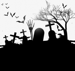 Halloween, Bat, Halloween Cemetery PNG Image and Clipart for Free ...
