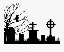 Halloween Graveyard Clipart - Halloween Cemetery Clipart ...