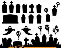 Tombstones SVG cutting files graveyard svg cut files halloween svg ...