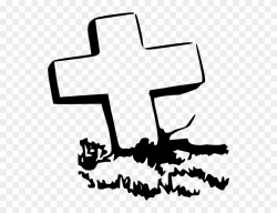 Clipart Of Rip, Grave And Cemetery - Cross - Png Download ...