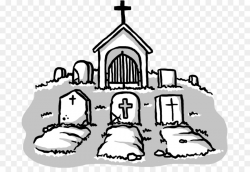 Cemetery Grave Drawing Tomb Clip art - Hand-painted cemetery png ...