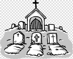 Cemetery Grave Drawing Tomb , Hand-painted cemetery ...