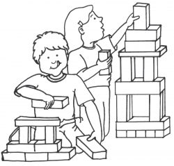Building blocks clipart black and white - Clip Art Library