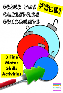 FREE Christmas themed small motor skills centers! These holiday fine ...