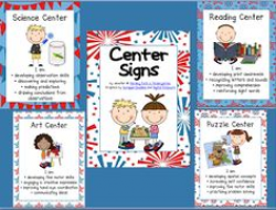 Preschool Center Signs | Preschool center signs, Center signs and ...