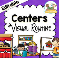 Center Visual Routine - Pre-K Pages