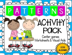 Patterns, Sequence Activity Pack-Center Games, Worksheets, Numeracy