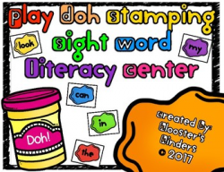 Play Doh / Play Dough Letter Stamps Sight Word Literacy Center Task ...