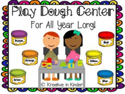 Play Dough Learning Center For All Year Long! by Kreative in Kinder