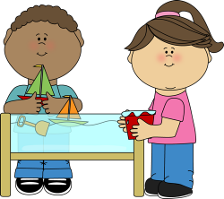 Kids Playing at a Water Table | Clip art for schedules | Pinterest ...