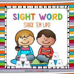 Confessions of a Teaching Junkie: Sight Word Center FREEBIE and an ...