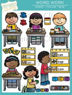 Word Work Clip Art | Word work centers, Word work and Colour images