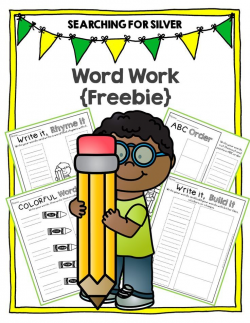 Free Word Work Printables for ANY WORD LIST!!! | August | Pinterest ...