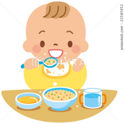 baby food, baby, infant - Stock Illustration [23585952] - PIXTA