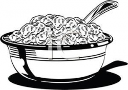 Cereal Clipart Black And White - Letters