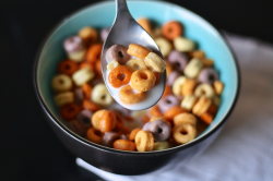Free photo Cereal Kid Spoon Children Cheerios Morning Milk - Max Pixel