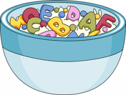 Clip Art of Breakfast Foods: Bowl of Alphabet Cereal | Play Food ...