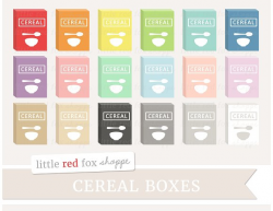 Cereal Box Clipart ~ Illustrations ~ Creative Market
