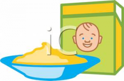 A Bowl of Baby Cereal Clipart Picture