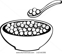 Cereal clipart bowl spoon - Pencil and in color cereal clipart bowl ...