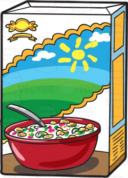 A box of cereal #cartoon #clipart #vector #vectortoons ...