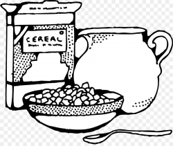 Breakfast Cereal Line Art png download - 2400*2003 - Free ...