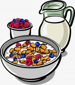 Milk, Cereal With Fruit, Bowl, Fruit, Milk PNG Image and Clipart for ...