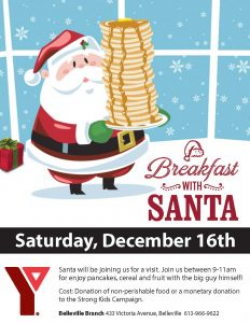 Breakfast with Santa – YMCA of Central East Ontario