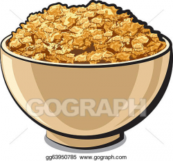 Vector Art - Tasty cornflakes. Clipart Drawing gg63950785 - GoGraph