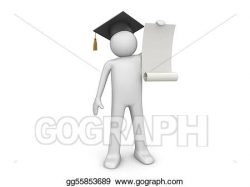 Stock Illustration - Lifestyle collection - senior with blank ...