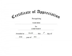 Certificate of Appreciation Free Word Templates & Clipart