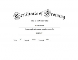 Certificate of Training Free Templates Clip Art & Wording | Geographics