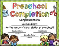 preschool certificate of completion - Incep.imagine-ex.co
