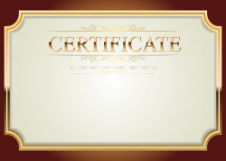 Certificate Template PNG Clip Art | Gallery Yopriceville - High ...