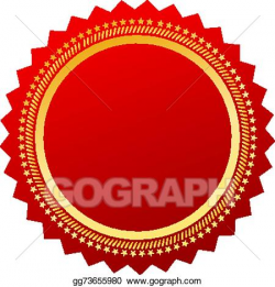 Vector Stock - Red blank certificate. Clipart Illustration ...
