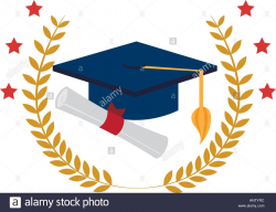 Capped clipart certificate - Pencil and in color capped clipart ...
