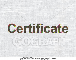 Drawing - Law concept: certificate on fabric texture background ...