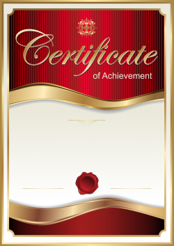 Red Certificate Template PNG Clip Art Image | Gallery Yopriceville ...