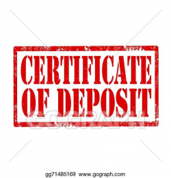 Vector Illustration - Certificate of deposit-stamp. EPS Clipart ...