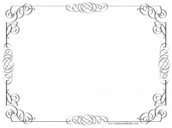 black and white certificate border | DIY projects | Pinterest ...