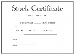 21+ Stock Certificate Templates - Free Sample, Example Format ...