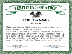 common stock certificate - Incep.imagine-ex.co